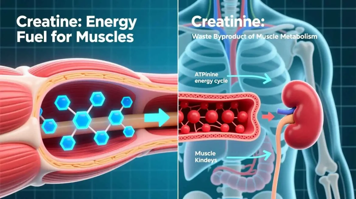 Creatine vs. creatinine